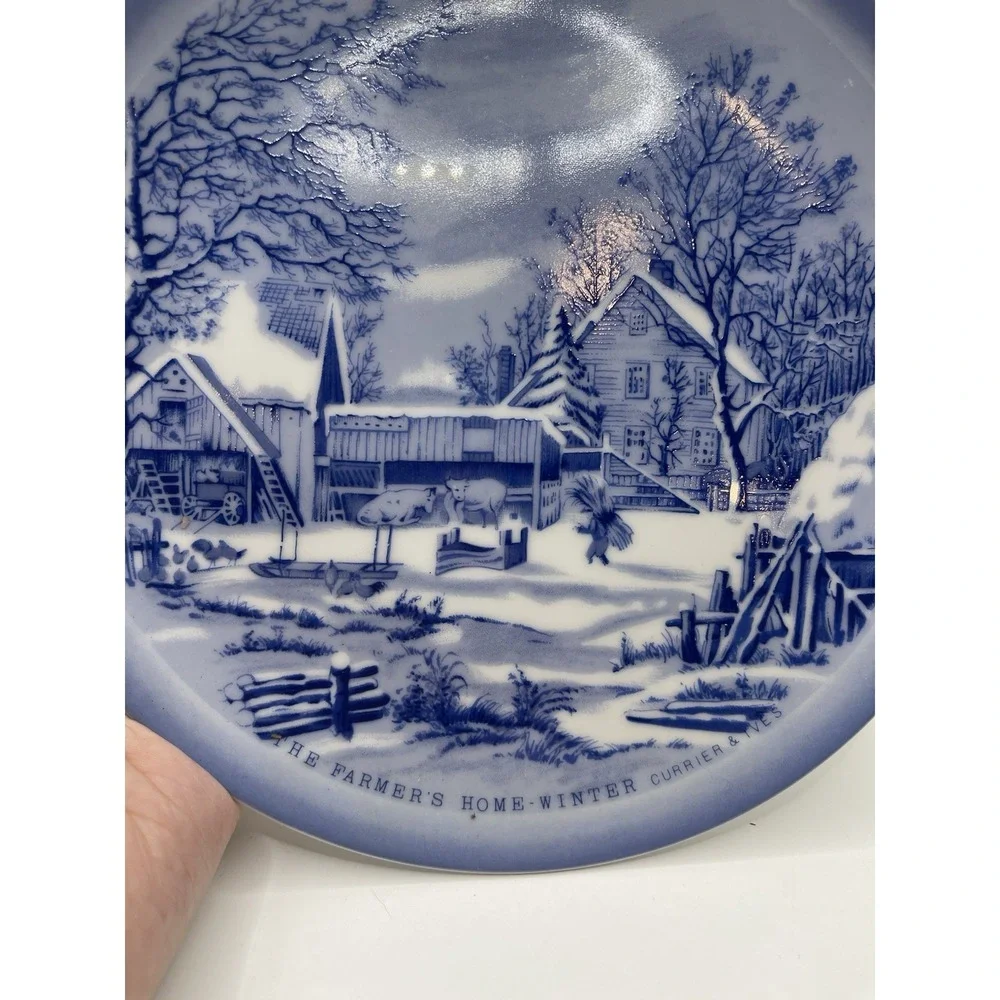 CURRIER & IVES COLLECTOR PLATE 7‎ 3/4